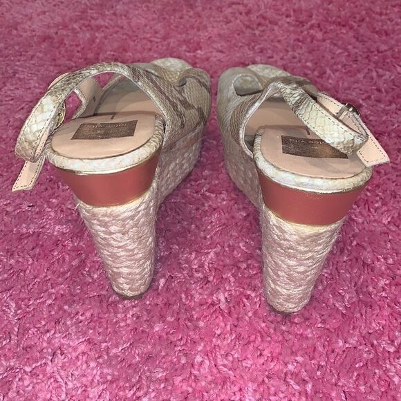 Dolce Vita  Snakeskin Espadrille Wedge Sandals - Picture 3 of 5